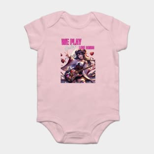 Kawaii, Anime Girl, Love Song Player | Catsie Cat Baby Bodysuit